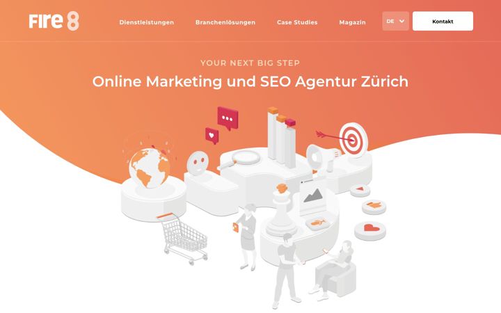 Screenshot of fire8.ch