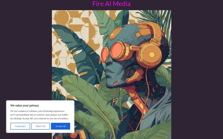 Screenshot of fireai.media