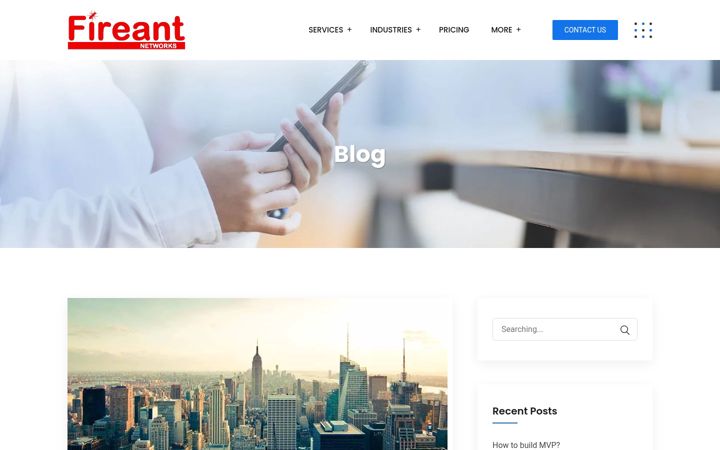 Screenshot of fireantnetworks.co.uk