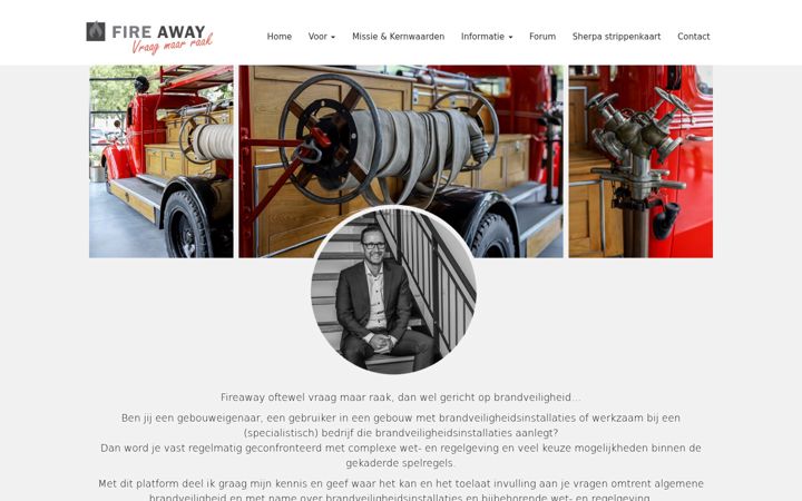 Screenshot of fireaway.nl