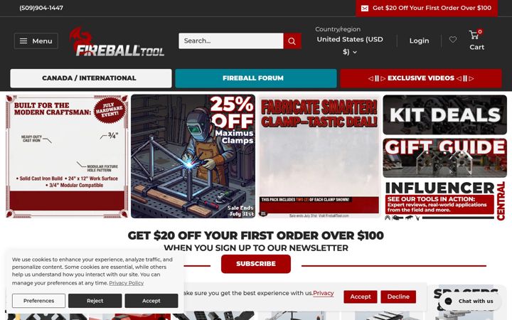 Captura de ecrã de fireballtool.com