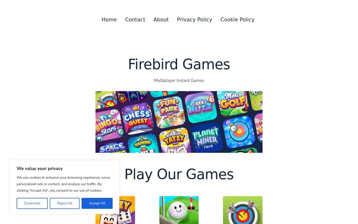 Screenshot of firebirdgames.com