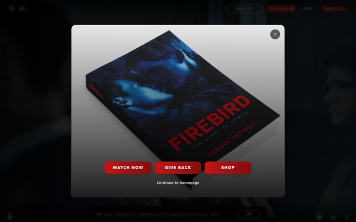 Screenshot of firebirdmovie.com