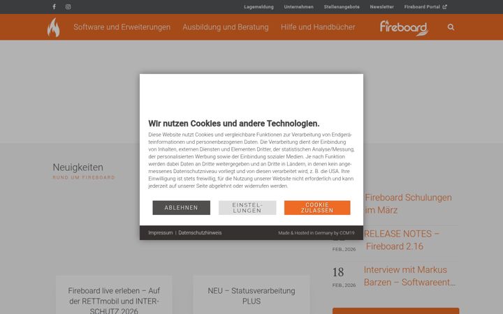 Екранна снимка на fireboard.net