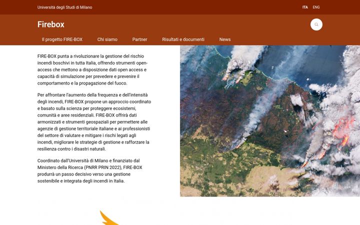 Screenshot of firebox.unimi.it