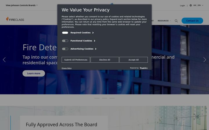 Screenshot of fireclass.co.uk