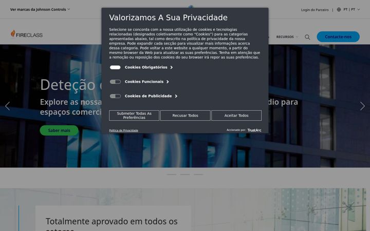 Screenshot of fireclass.pt