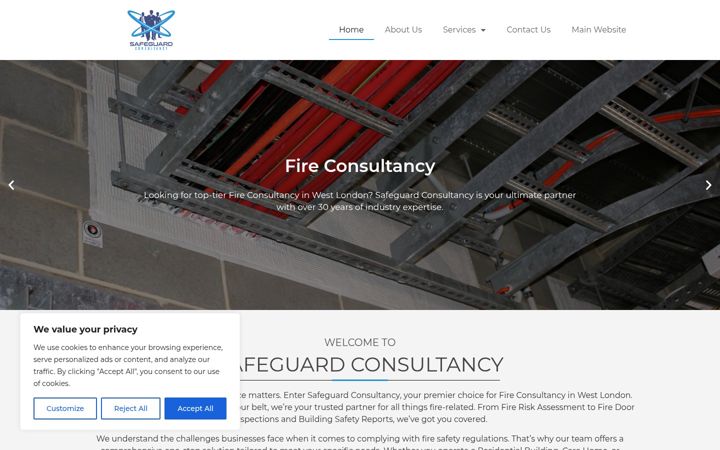 Screenshot of fireconsultancywestlondon.co.uk