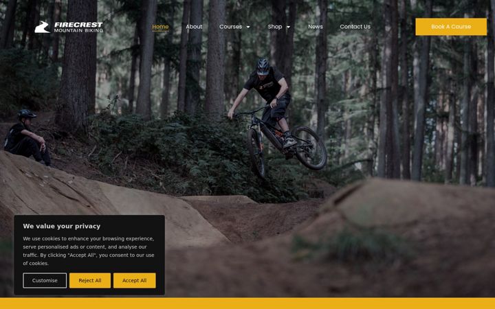 Screenshot of firecrestmtb.com