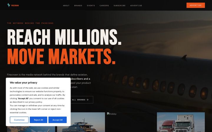 Screenshot of firecrown.com