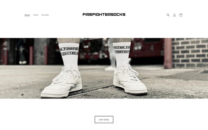 Screenshot of firefightersocks.de