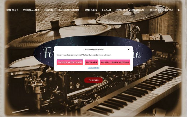 Screenshot of firefly-record-studio.de