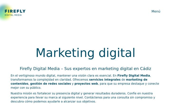 Screenshot of fireflydigitalmedia.es