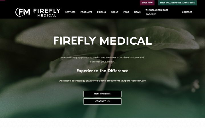 Екранна снимка на fireflymedical.net