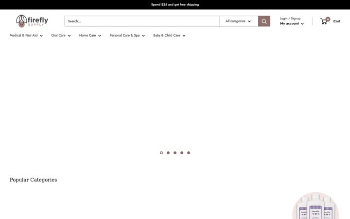 Screenshot of fireflysupply.com