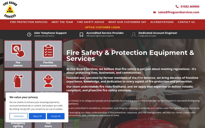 Screenshot of fireguardservices.com