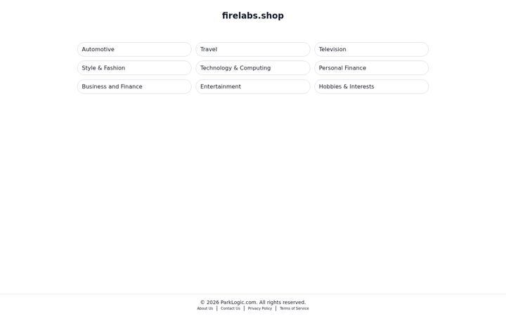 Screenshot of firelabs.shop