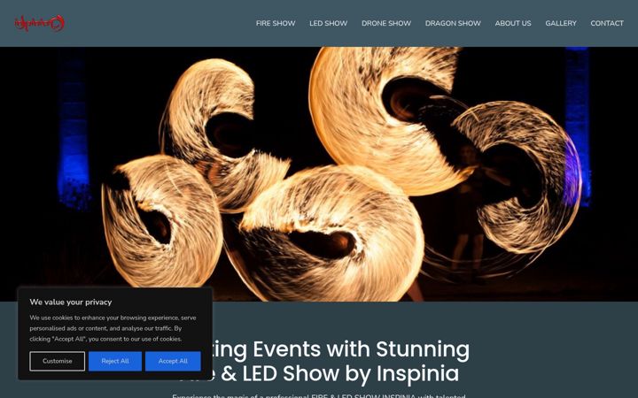 Screenshot of fireledshow.com