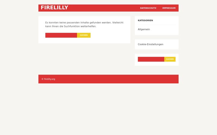 Screenshot of firelilly.org