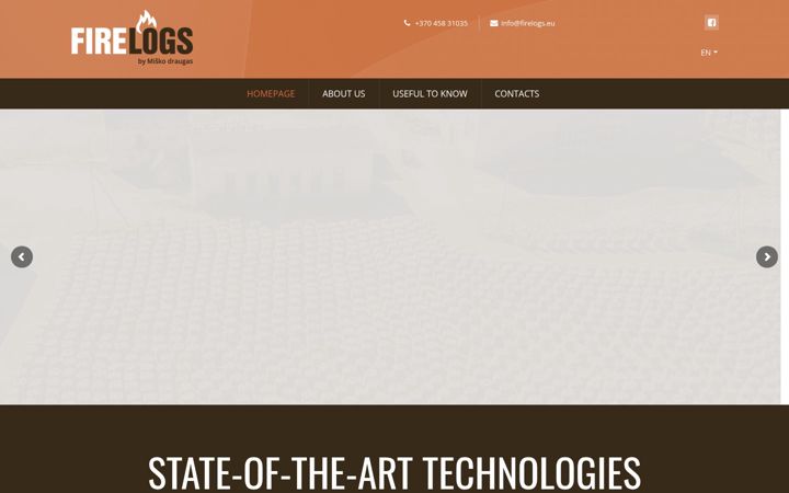 Screenshot of firelogs.eu