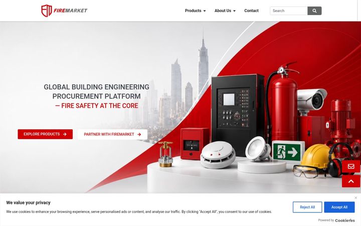 Screenshot of firemarket.com