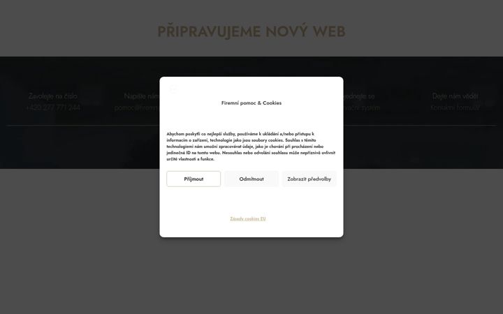 Screenshot of firemnipomoc.cz