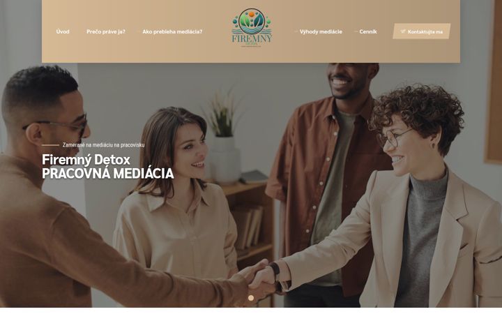 Screenshot of firemnydetox.sk