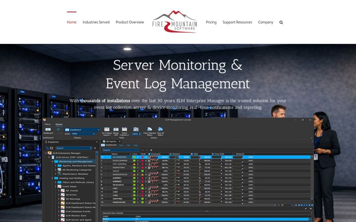 Screenshot of firemtsoftware.com