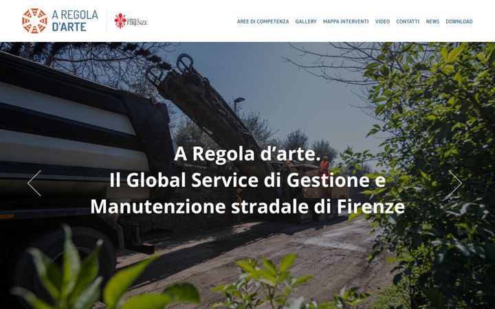 Screenshot of firenzearegoladarte.it