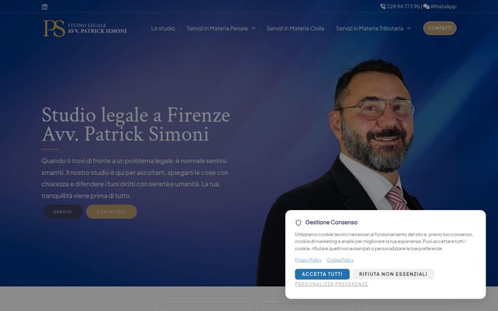 Screenshot of firenzeavvocati.it