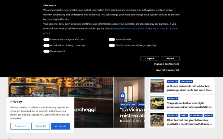 Screenshot of firenzenews.net