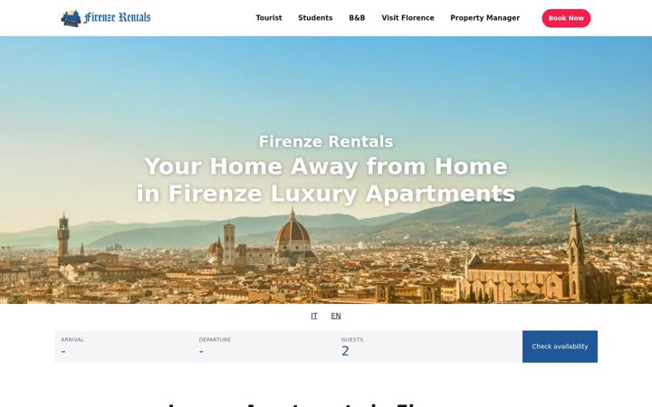 Screenshot of firenzerentals.com