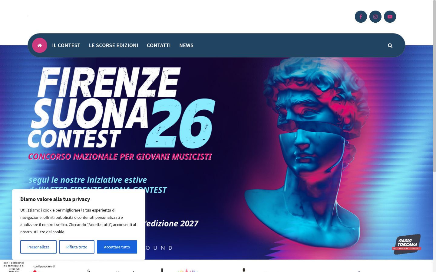 Screenshot tal-banner tal-kunsens muri qabel kwalunkwe interazzjoni