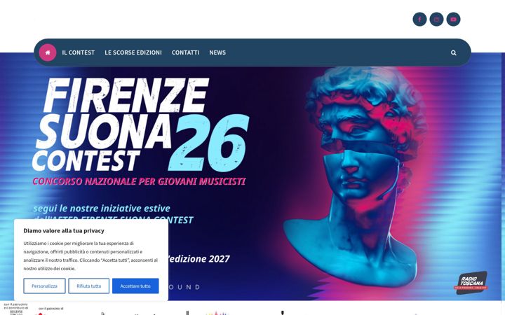 Screenshot of firenzesuonacontest.it