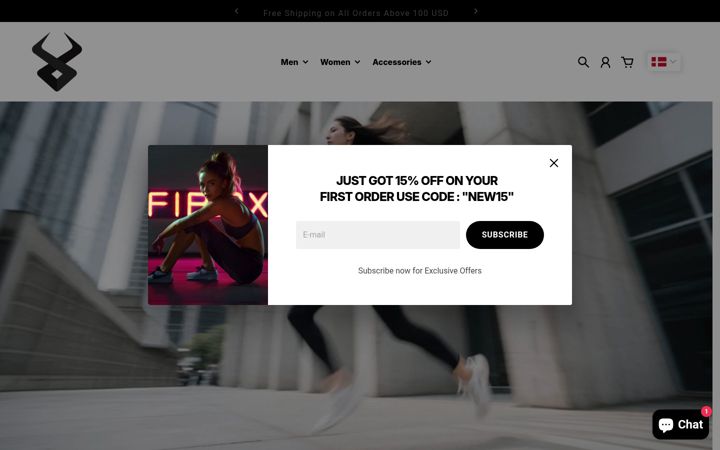 Skärmbild av fireoxsports.com