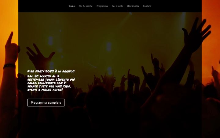Screenshot of fireparty.it