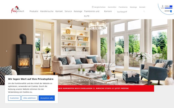 Screenshot di fireplace.de