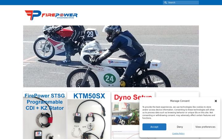 Screenshot of firepowerengineering.co.uk