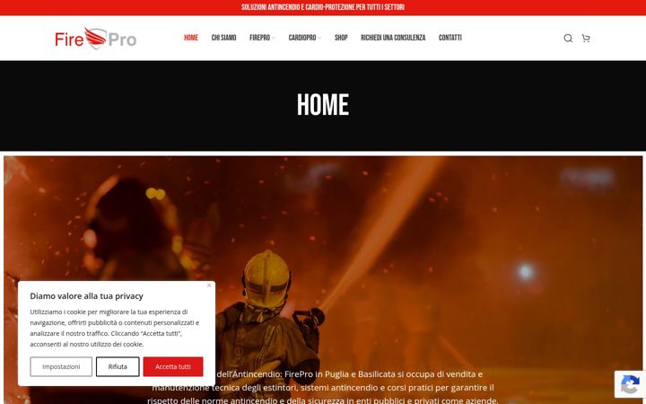 Screenshot di fireproitalia.it