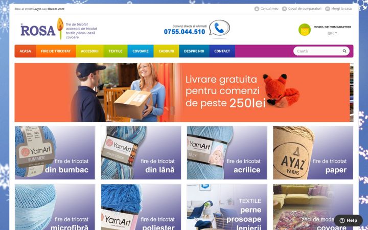 Screenshot of firerosa.ro
