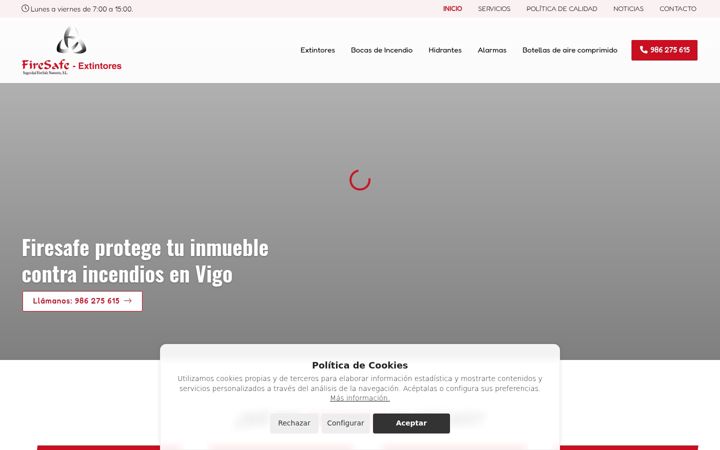 Screenshot of firesafe.es