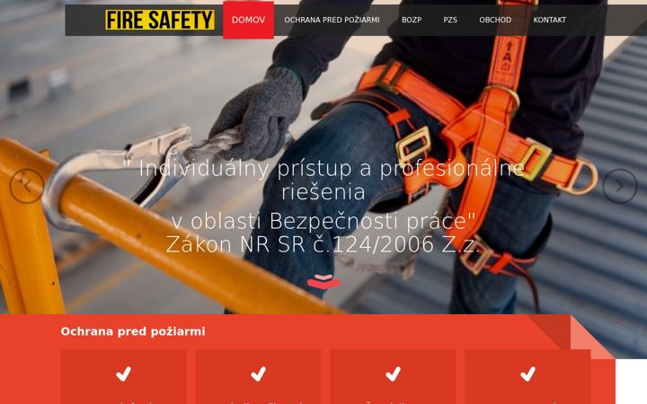 Screenshot of firesafety.sk