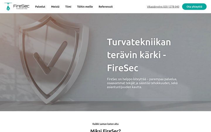 Screenshot of firesec.fi