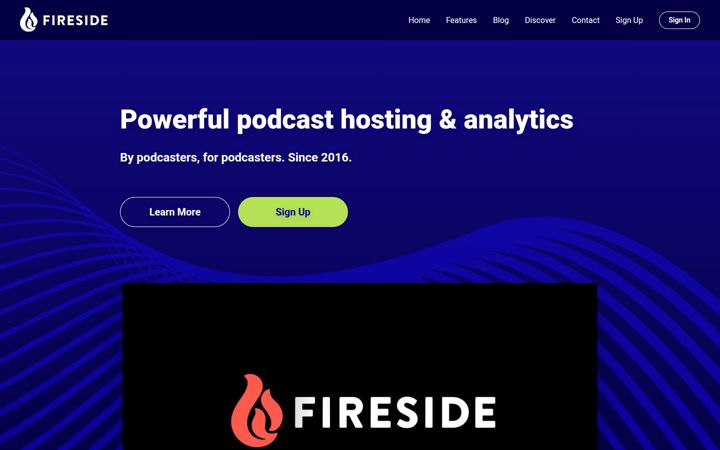 Screenshot of fireside.fm