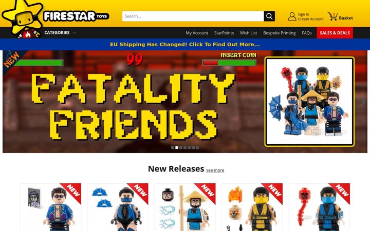 Screenshot of firestartoys.com