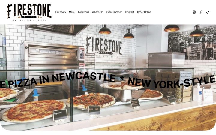 Screenshot of firestoneartisan.co.uk