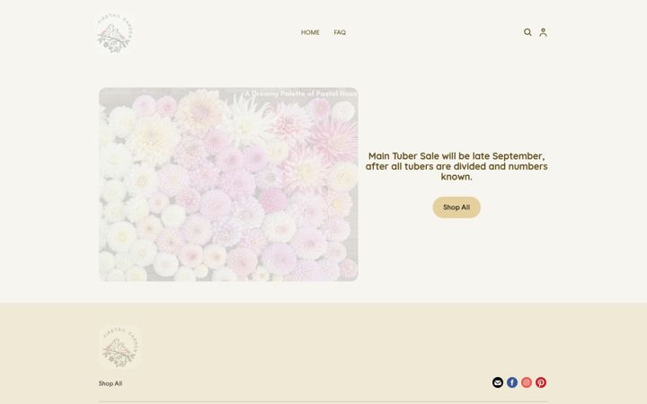 Screenshot von firetail-garden.square.site