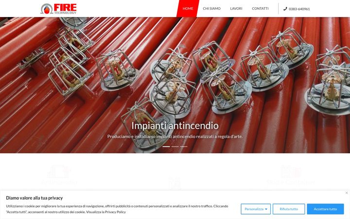 Screenshot of firetechnology.eu
