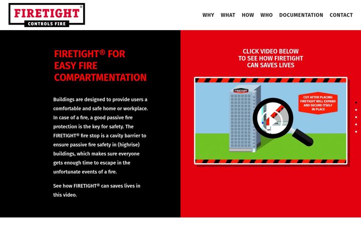 Screenshot of firetight.com