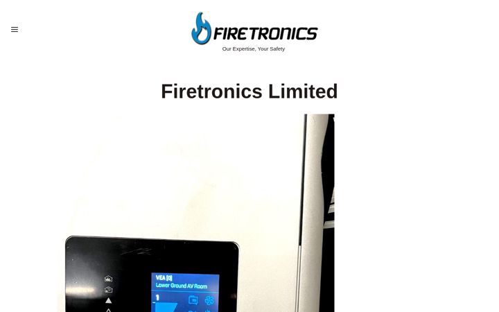 Screenshot of firetronics.co.uk